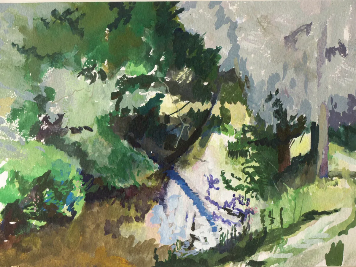 Stour Abstract Reflections Trees - Nicholas Stedman