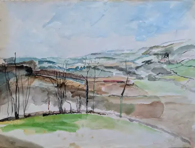 Sussex Landscape Sketch
